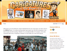 Tablet Screenshot of caricaturesbyrick.com